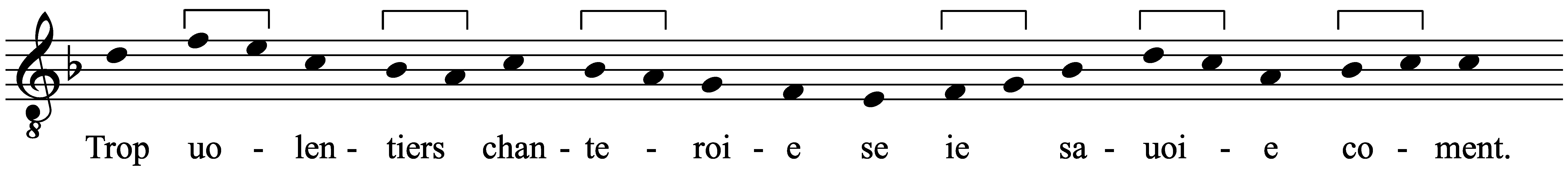 Work musical notation